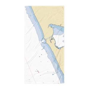 Dockers Fish House (Muskegon, MI) NOAA Chart Towel