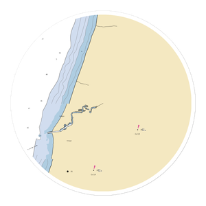 Oak Harbor Marina (Lacota, MI) NOAA Chart Sticker