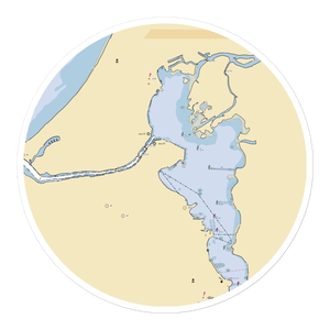 Seng's Marina (Eastlake, MI) NOAA Chart Sticker