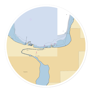 West Bay Beach Resort (Traverse City, MI) NOAA Chart Sticker