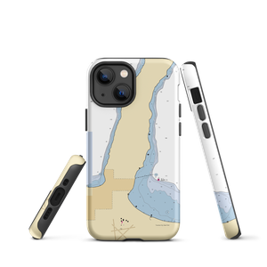 Manitou Tall Ship Pier (Traverse City, MI) NOAA Chart  Tough iPhone Case