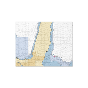 Manitou Tall Ship Pier (Traverse City, MI) NOAA Chart Jigsaw Puzzle