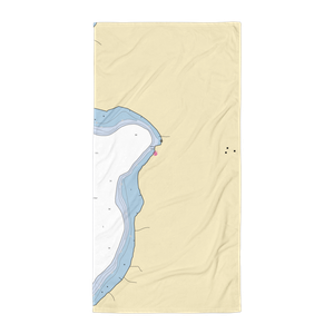 Bowers Harbor Yacht Club (Old Mission, MI) NOAA Chart Towel