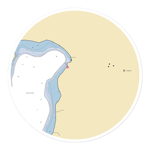 Bowers Harbor Yacht Club (Old Mission, MI) NOAA Chart Sticker