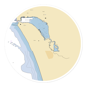 Dudley Penfold Marina (Elberta, MI) NOAA Chart Sticker