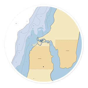 Edward C Grace Memorial Marina (Old Mission, MI) NOAA Chart Sticker