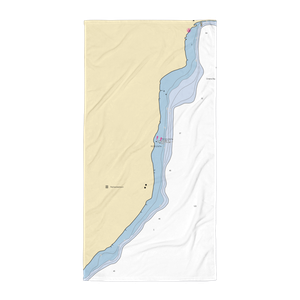 Arthur Duhamel Marina (Omena, MI) NOAA Chart Towel