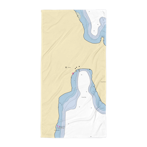 Omena Harbor Bar & Marina (Omena, MI) NOAA Chart Towel