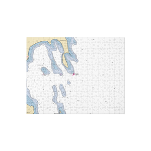 G. Marsten Dame Marina (Northport, MI) NOAA Chart Jigsaw Puzzle