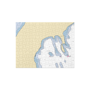 Northport Bay Boat Yard (Northport, MI) NOAA Chart Jigsaw Puzzle