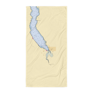 East Jordan Municipal Harbor (East Jordan, MI) NOAA Chart Towel