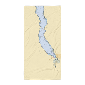 Swan Valley Marina (East Jordan, MI) NOAA Chart Towel