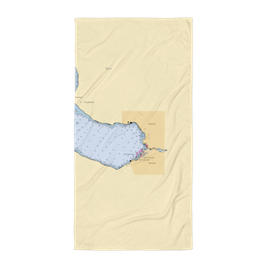 One Water Street Docks (Boyne City, MI) NOAA Chart Towel