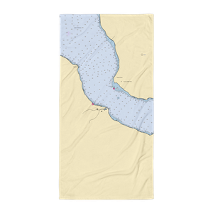 Sommerset Pointe Yacht Club and Marina (East Jordan, MI) NOAA Chart Towel