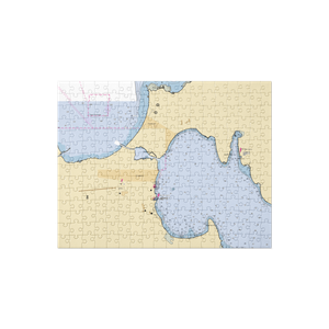 Northwest Marine Yacht Club (Charlevoix, MI) NOAA Chart Jigsaw Puzzle