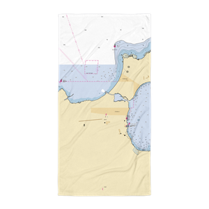 Ward Brother's Charter Boats (Charlevoix, MI) NOAA Chart Towel