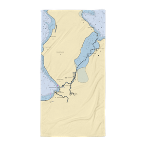 Howe Marine (Indian River, MI) NOAA Chart Towel