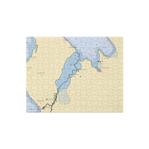 Landings On Indian River (Indian River, MI) NOAA Chart Jigsaw Puzzle