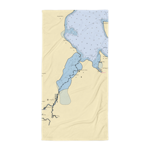 Landings On Indian River (Indian River, MI) NOAA Chart Towel