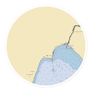 Mullett Lake Marina (Mullett Lake, MI) NOAA Chart Sticker