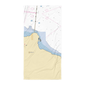 Straits State Harbor (Mackinaw City, MI) NOAA Chart Towel