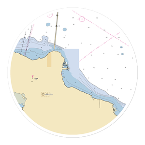 Straits State Harbor (Mackinaw City, MI) NOAA Chart Sticker