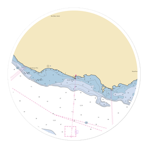 Bois Blanc Island Marina (Cheboygan, MI) NOAA Chart Sticker