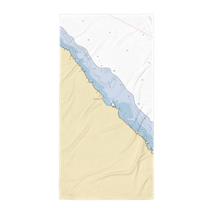 Hammond Bay Refuge Harbor (Millersburg, MI) NOAA Chart Towel