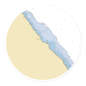 Hammond Bay Refuge Harbor (Millersburg, MI) NOAA Chart Sticker