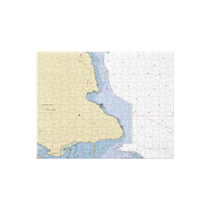 St Ignace Municipal Marina (Mackinac Island, MI) NOAA Chart Jigsaw Puzzle