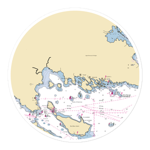 Hessel/Clark Twp. Marina (Hessel, MI) NOAA Chart Sticker