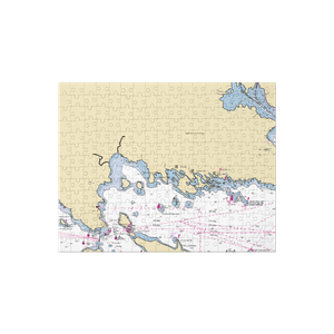 E J Mertaugh Boat Works (Hessel, MI) NOAA Chart Jigsaw Puzzle