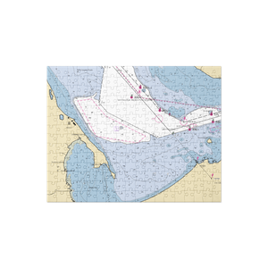 Chippewa landing of Bay Mills (Sault Sainte Marie, MI) NOAA Chart Jigsaw Puzzle