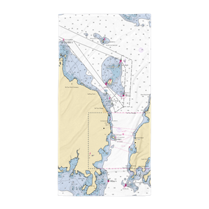 Detour Harbor Marina (De Tour Village, MI) NOAA Chart Towel