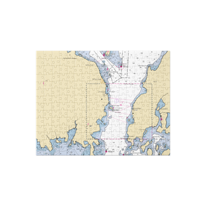 Passage Boat Works (De Tour Village, MI) NOAA Chart Jigsaw Puzzle