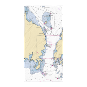 Passage Boat Works (De Tour Village, MI) NOAA Chart Towel