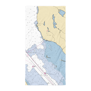 Gros Cap Harbour Public Docks (Sault Sainte Marie, MI) NOAA Chart Towel