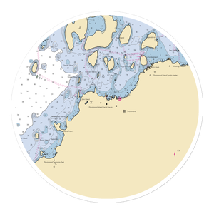 Drummond Island Yacht Haven, Inc. (Drummond Island, MI) NOAA Chart Sticker