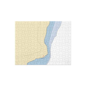 Goulais Mission Harbour Docks (Brimley, MI) NOAA Chart Jigsaw Puzzle