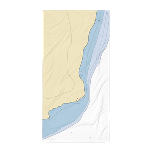 Goulais Mission Harbour Docks (Brimley, MI) NOAA Chart Towel