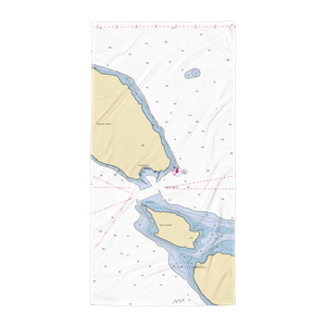 East Dock (Mackinac Island, MI) NOAA Chart Towel