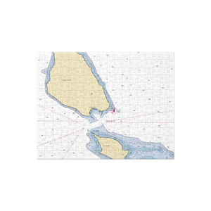 Mackinac Island State Dock (Mackinac Island, MI) NOAA Chart Jigsaw Puzzle