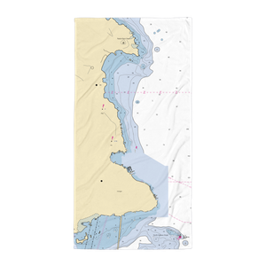 Mackinac Marine Services (Mackinac Island, MI) NOAA Chart Towel