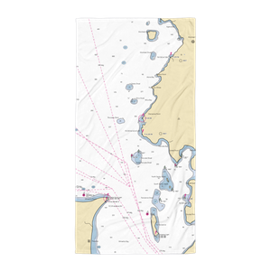 Mamainse Harbour Docks (Eckerman, MI) NOAA Chart Towel