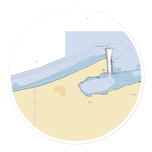 Burt Township Marina (Grand Marais, MI) NOAA Chart Sticker