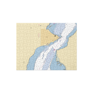 Gladstone Municipal Marina (Escanaba, MI) NOAA Chart Jigsaw Puzzle