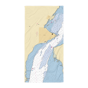 Gladstone Municipal Marina (Escanaba, MI) NOAA Chart Towel