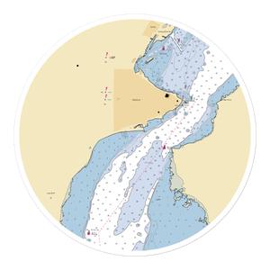 Gladstone Municipal Marina (Escanaba, MI) NOAA Chart Sticker