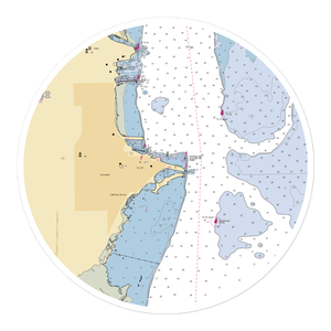 Escanaba Yacht Club (Wells, MI) NOAA Chart Sticker