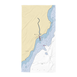 Cedar River State Harbor (Cedar River, MI) NOAA Chart Towel